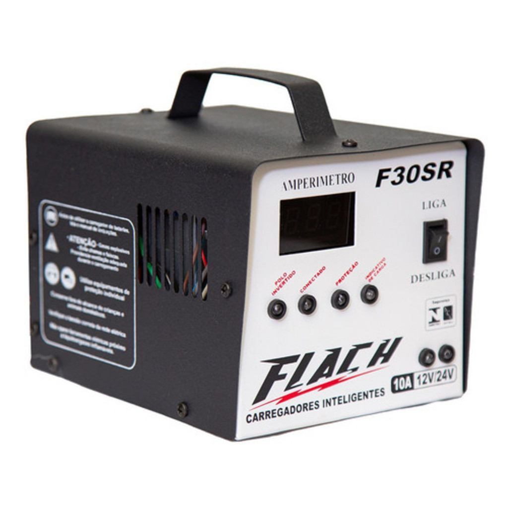 Carregador De Bateria Inteligente F30SR - 12/24 Bivolt Flach — imagem 2 de 2