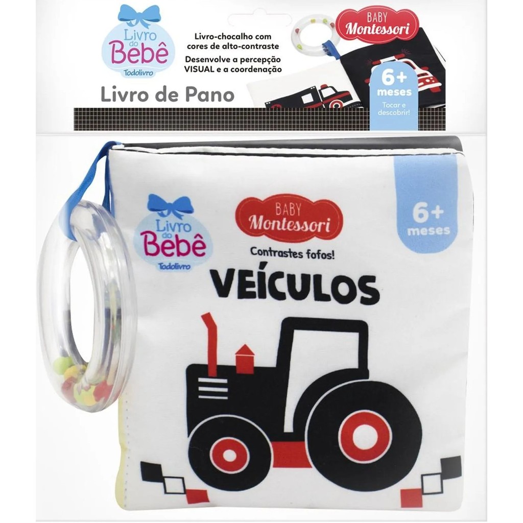 Baby Montessori - Contrastes Fofos - Veículos
