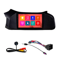Kit Multimidia 9 Pol Onix 2012 2013 2014 2015 2016 2017 2018 Espelhamento Android Ios 2 Din Preto Camera Ré