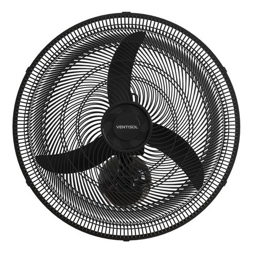 Ventilador De Parede Oscilante Preto 50cm New Plástico 130w 3 Pás 1300rpm Ventisol 127V Ou 220V em Oferta na Shopee