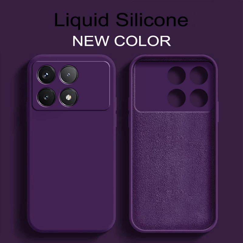 Poco X6 Pro Caso De Luxo Original Silicone Líquido Capa Macia Para Xiaomi Prо X 6 X6Pro Pocox6 5G Casos De Telefone