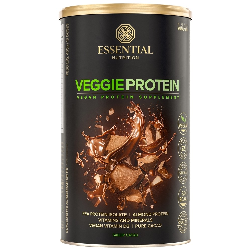 Veggie Protein Cacao Essential Nutrition 455g