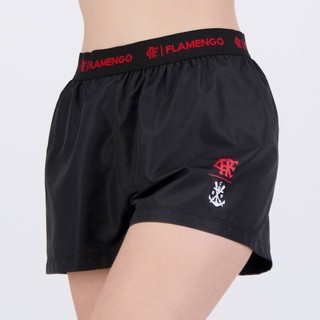 Bermuda Flamengo Massa Feminina Preta em Oferta na Shopee