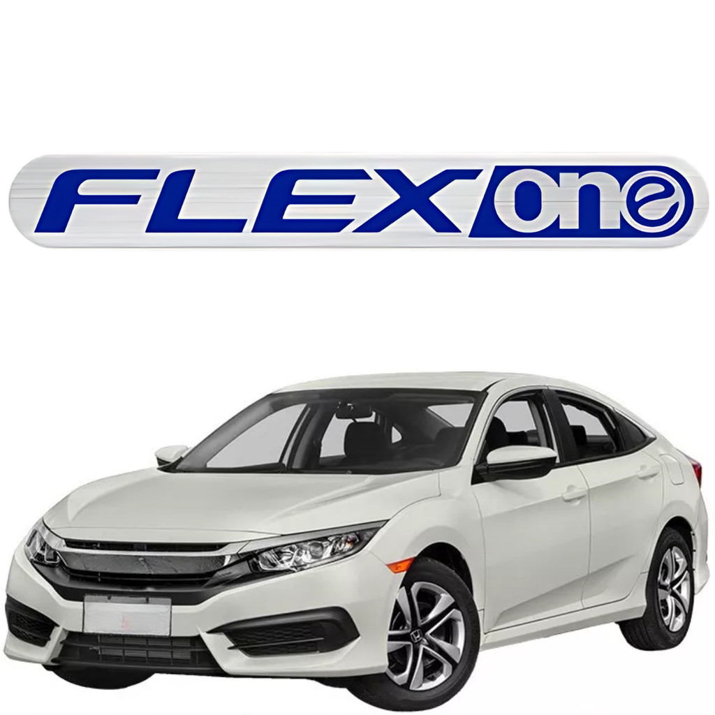 Adesivo Emblema Tampa Traseira Flex One Honda Civic City Fit Hrv Xre 2014 2015