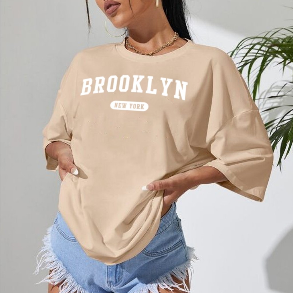 Camisa Camiseta feminina t-shirt "Brooklyn New York" Premium