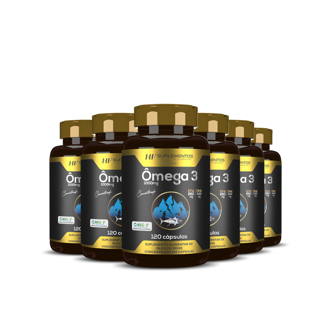 6X OMEGA 3 CONCENTRADO MEG 3 120 CAPS HF SUPLEMENTOS