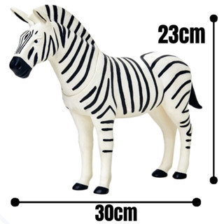 Boneco Zebra Safari 30cm  Brinquedo Animal Realista em Vinil Ideal para Crianças e Colecionadores em Oferta na Shopee