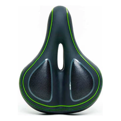 Selim Banco Bike Spinning Treino Vazado 200/260mm Absolute Cor Verde