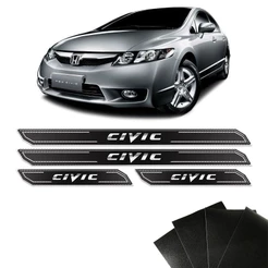 Kit Soleira Diamante Honda New Civic Protetor De Porta