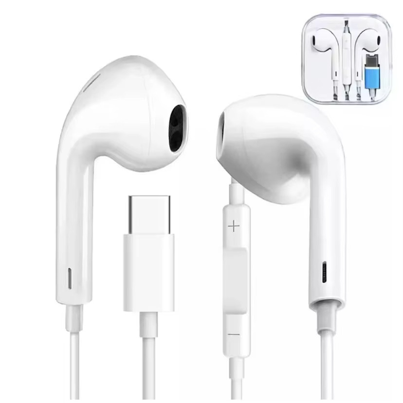 Fone de Ouvido Tipo C iPhone 15 16 S20 Fe S21 Ultra S22 Plus A23 S25 M54 Fone para celular Tipo C