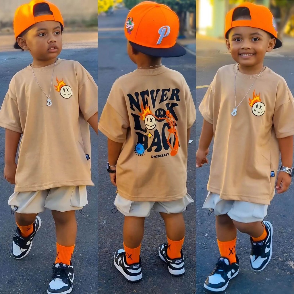 1 Camiseta Oversized Infantil Masculina Streetwear Menino Camisão Estiloso Moda Infantil| oversized LOOK