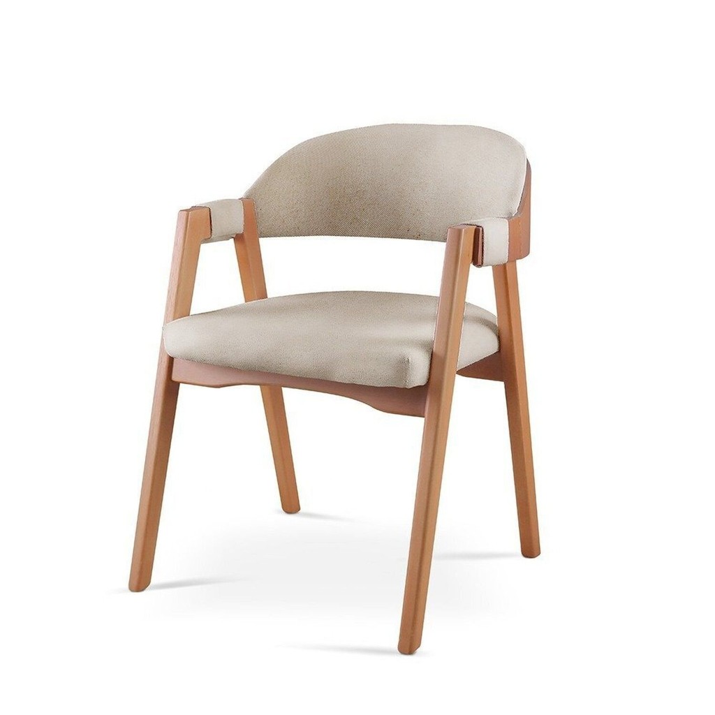 Kit 6 Cadeiras para Mesa de Jantar Gaia Linho Bege - Home & Living