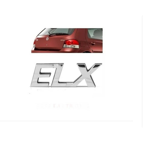 Emblema Letreiro Elx Palio Siena Cromado - 2000/ - Fiat