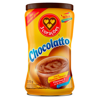 Achocolatado em Pó 3 Corações Chocolatto 370g em Oferta na Shopee