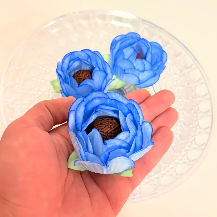 Detalhes do Forminha para Doces Finos - Bela Azul Claro  - 30 unidades - Decora Doces - Rizzo