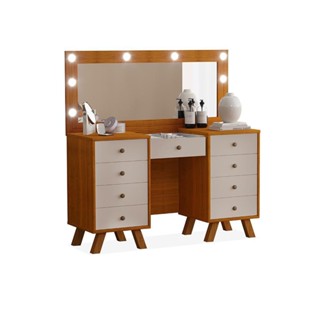 PENTEADEIRA COM 9 GAVETAS FREIJÓ MANÍ RONDA em Oferta na Shopee