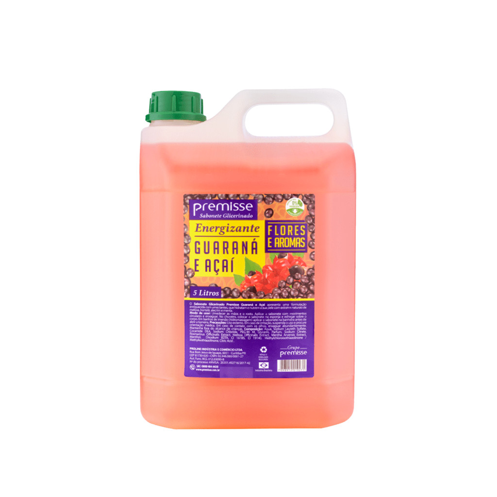 Sabonete Líquido Guaraná e Açaí 5L Premisse - Beauty