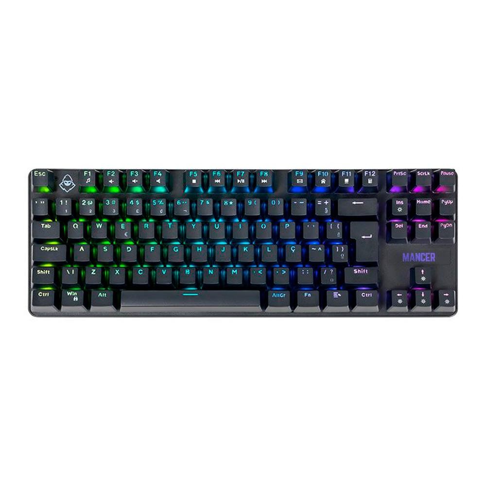 Teclado Mecanico Mancer Ghoul MK3, RGB, ABNT2, Switch Huano Vermelho, Preto, MCR-GHM3-RGB01RD em Oferta na Shopee