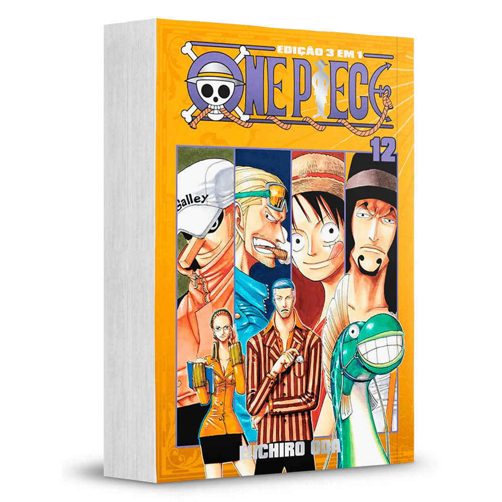 Mangá One Piece 3 em 1 - 12 - Novo/Lacrado em Oferta na Shopee