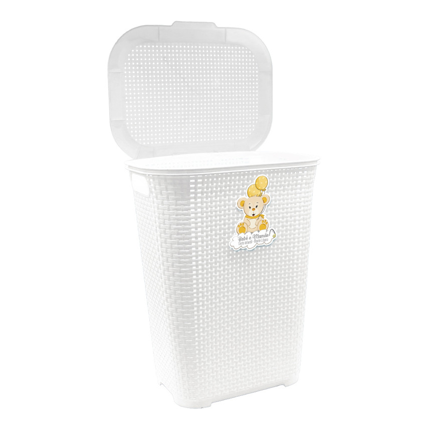 Cesto De Roupas Monte Líbano Infantil 30 Litros Branco