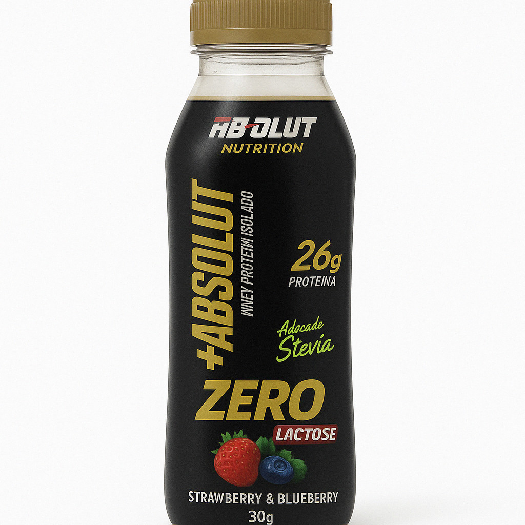 Whey Isolado Zero Lactose 26g Proteína Strawberry e Blueberry