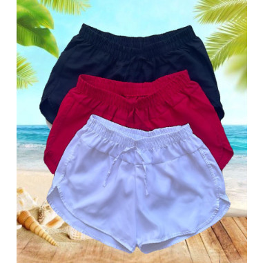KIT 3 Shorts tactel soltinho confortável caminhada, treinar, malhar, saída praia, piscina Promoção