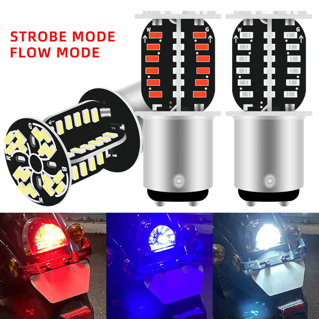1 Peça 1157 P21/5W BAY15D LED Luzes Diurnas De Freio Canbus 64LED Auto DRL Lâmpadas De Sinalização Reversa
