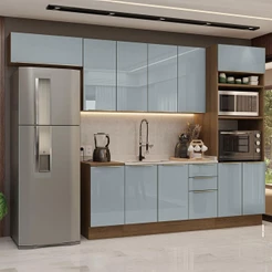 Armário de Cozinha Completa 310cm Lux Madesa 01