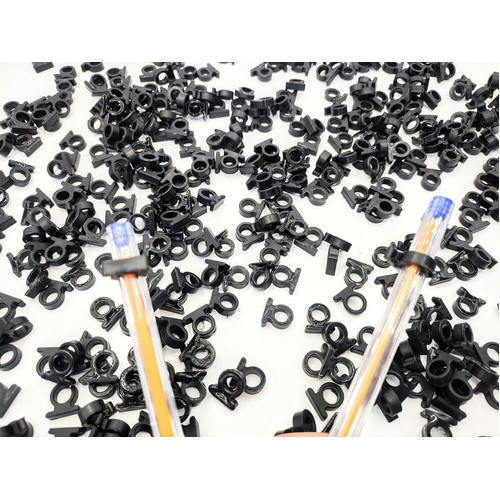 Adaptador Emborrachado Preto Caneta Lápis Enfeite  24un Novidade