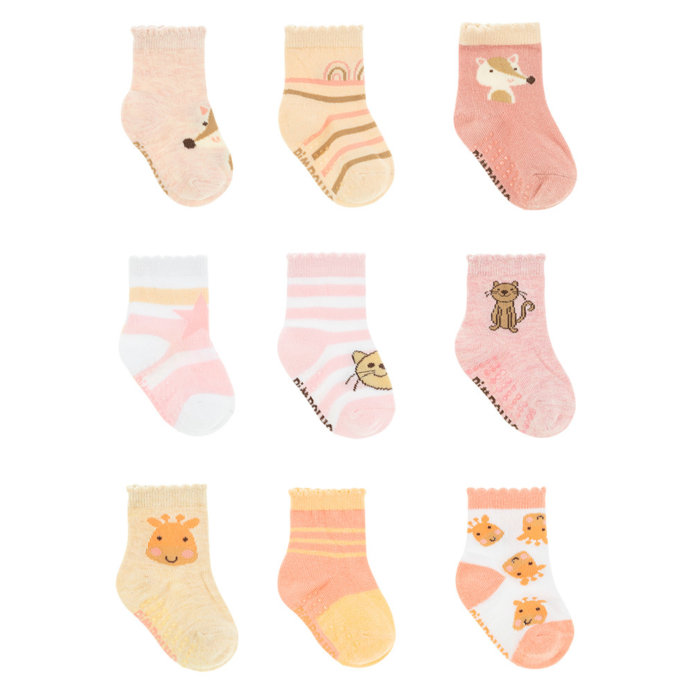 Kit 3 Pares Meia Infantil Menina Algodão Cano Médio Pimpolho em Oferta na Shopee