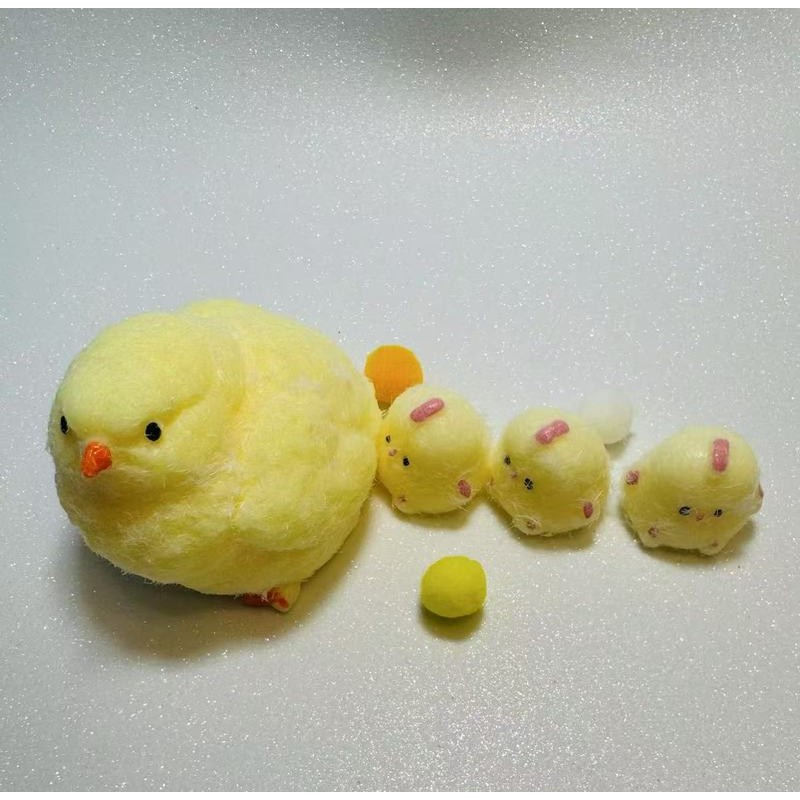 Pintinhos Squishy Kawaii Fofo– Brinquedo TRP Antiestresse, Tamanho Grande e Mini, Chaveiro Decorativo