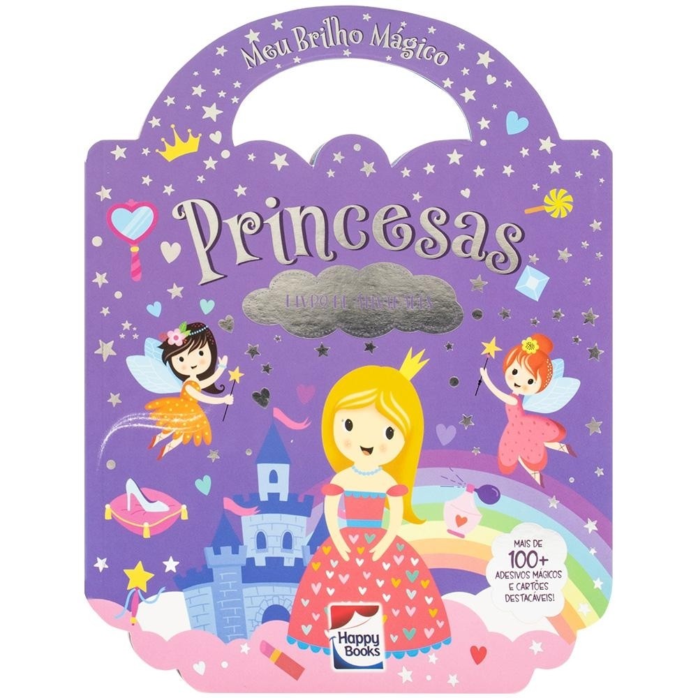 Livro Meu Brilho Mágico! Livro de Atividades: Princesas - Por Leitura Kennedy