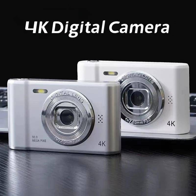 4K Digital Camera 50 Megapixels HD Photography Travel Selfie Camera 2.4 inch Screen Entry Level Kids Campus Selfie Mini em Oferta na Shopee