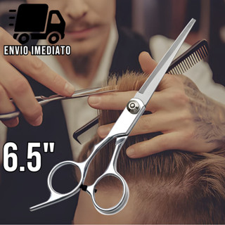 Tesoura Cabeleireiro Profissional 6.5" Aço Inoxidável para Cabelo Barbearia e Salão em Oferta na Shopee