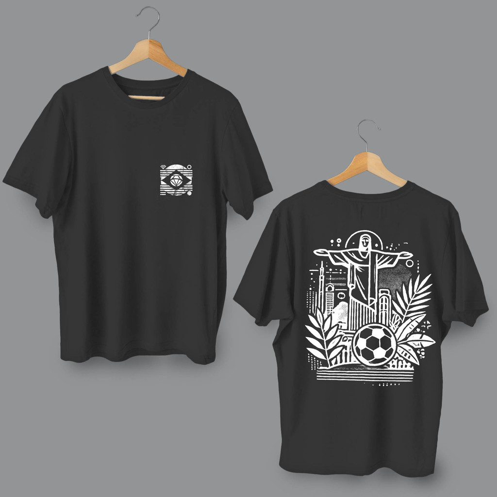 Camisa Streetwear Oversized - Rio Spirit  - T-shirt Street Algodão Premium Preto Roxo Bege Palha Branco Marinho
