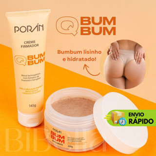 Combo Bumbum Lisinho Esfoliante Natural com Sementes + Creme Termogênico Firmador Recommend em Oferta na Shopee