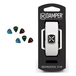 Abafador De Cordas Damper Ibox Couro Tag De Metal Md