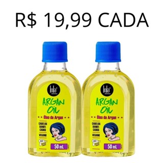 Kit 2 Unidades Lola Cosmetics Argan Oil Oleo Reparador 50ml