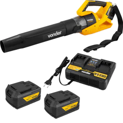 Soprador De Folhas ISV1846B Com 2 Baterias e Carregador Duplo Rápido Vonder