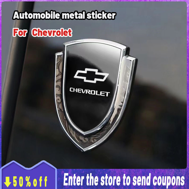 [Promo] Para Chevrolet Adesivo para carroceria de carro de alta qualidade Auto 3D Carbon Fiber Shield Window Emblem Badg