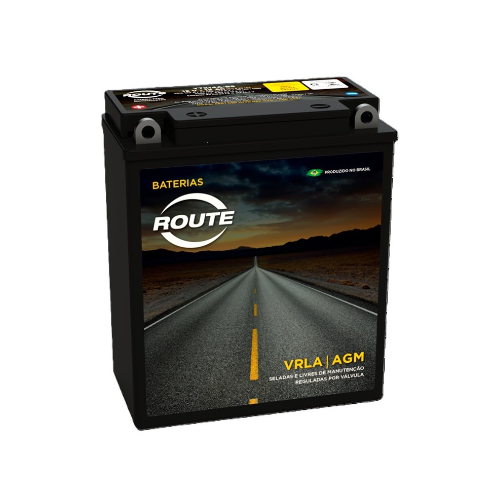 BATERIA CB 400 81/88 - CB 450  86/89 - CB 550 Four K / SS 74/78 ROUTE YTX14A-BS - 12AH