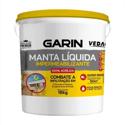Manta Liquida Para Infiltrações Lajes Paredes E Telhados 18Kg Garin