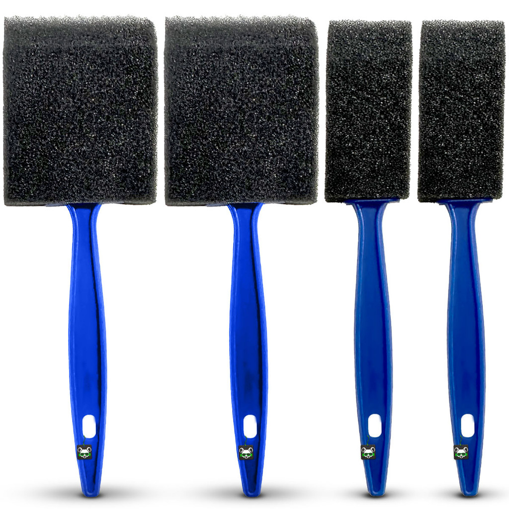 Kit 4 Pincéis Espuma Macio Detalhamento Grade Ar Vonixx em Oferta na Shopee