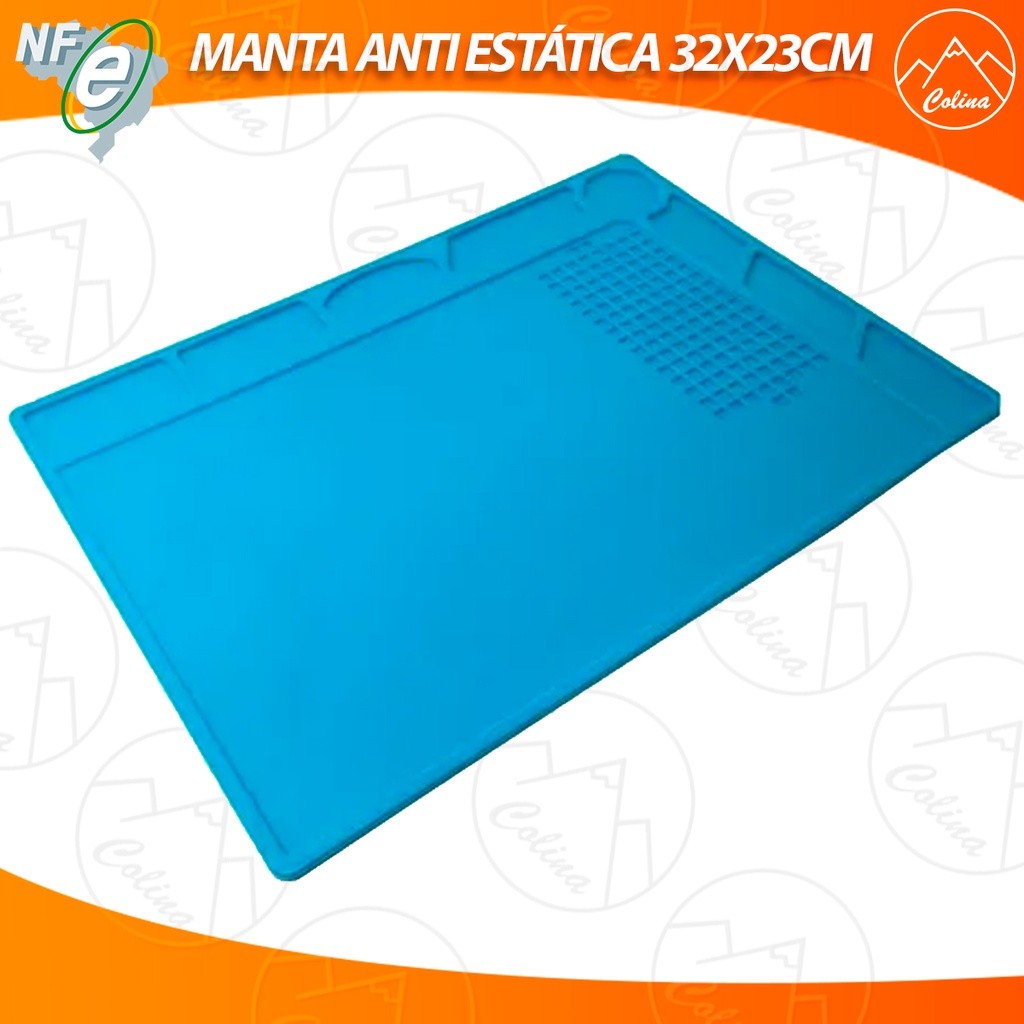 Tapete Manta Anti-estática Silicone Bancada - 32x23cm solda troca de tela touch Kolling Sell