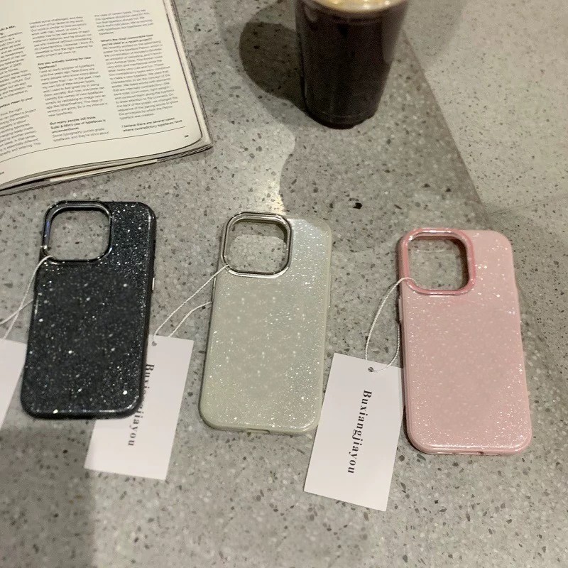 Luxo Bling Glitter Céu Estrelado Caso De Telefone iPhone 17ProMax17 Air11 12 15 13 14 16 Pro Max À Prova De Choque Capa em Oferta na Shopee