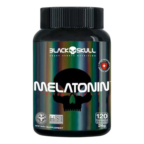 Melatonin 120 Tablets Sublingual Black Skull