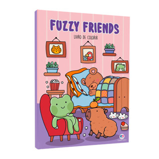 Livro Fuzzy Friends | Livro de Colorir em Oferta na Shopee