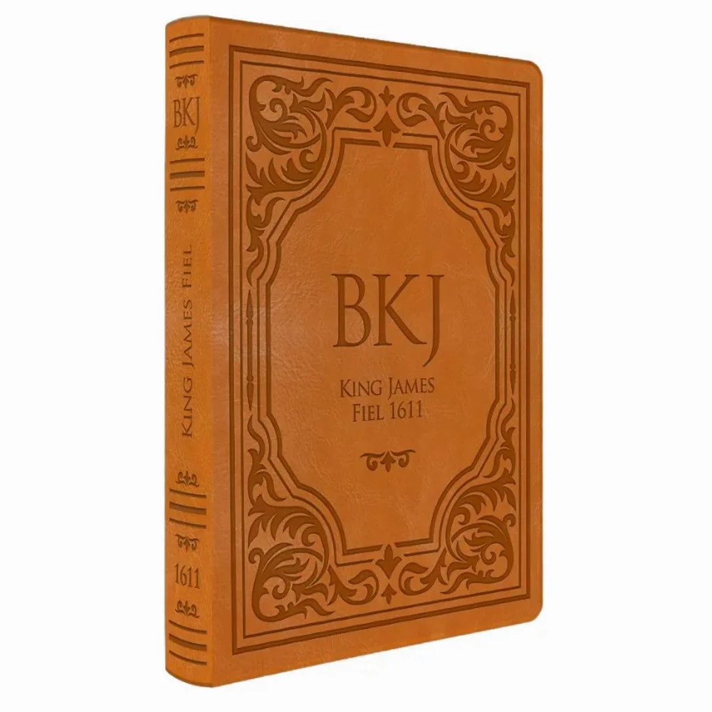 Bíblia King James Fiel 1611 | Extra Gigante | Capa Luxo Castanha - Books & Magazines