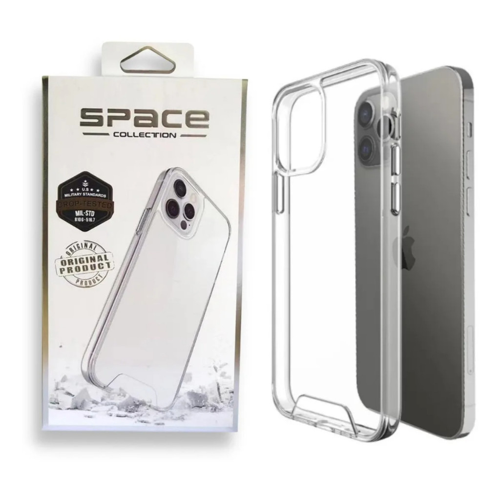 Capa Capinha Space Transparente Anti Impacto Compatível IPHONE 15, 15 PRO e 15 PRO MAX - Mobile & Gadgets