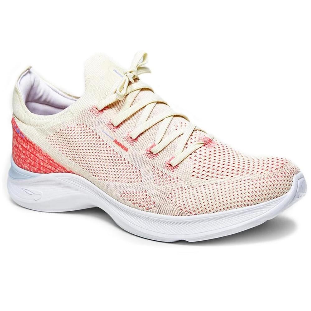 Tênis Rainha Road II Feminino - Bege e Coral